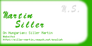 martin siller business card